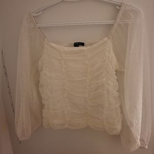 White cute top